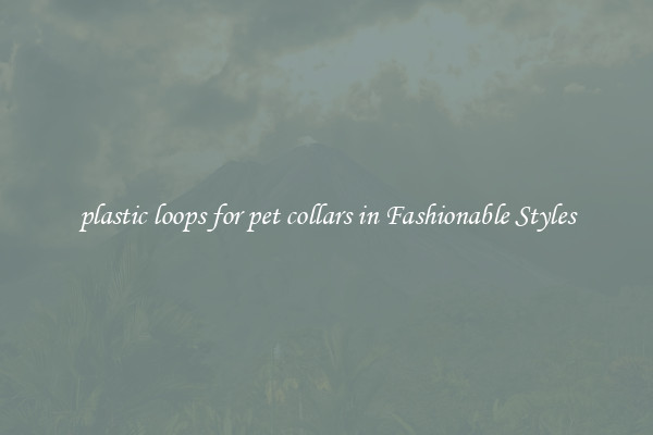 plastic loops for pet collars in Fashionable Styles