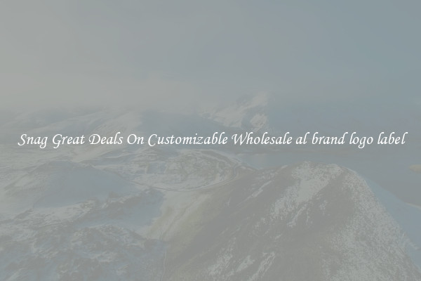 Snag Great Deals On Customizable Wholesale al brand logo label