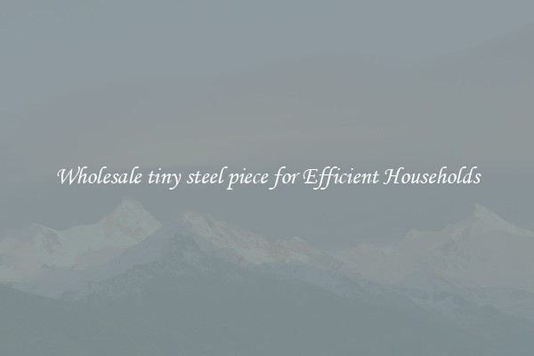 Wholesale tiny steel piece for Efficient Households