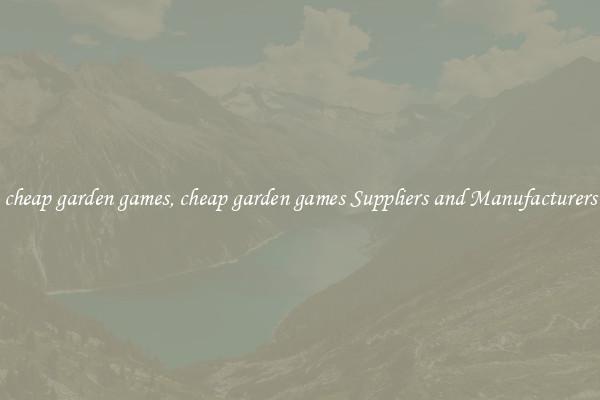 cheap garden games, cheap garden games Suppliers and Manufacturers