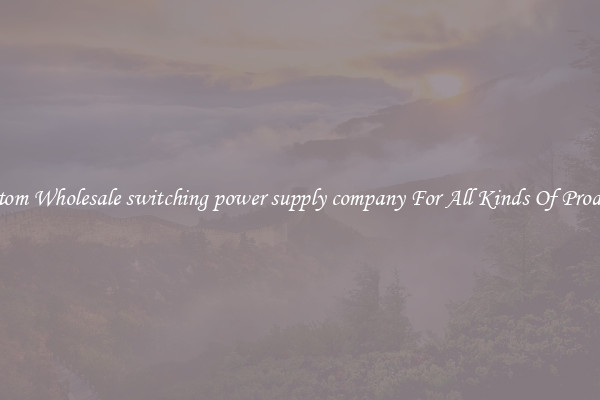 Custom Wholesale switching power supply company For All Kinds Of Products