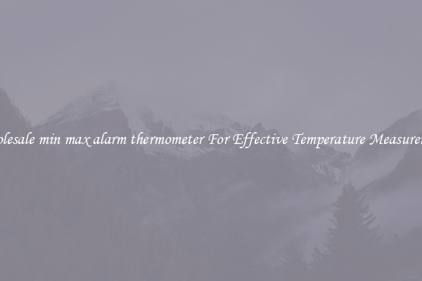 Wholesale min max alarm thermometer For Effective Temperature Measurement