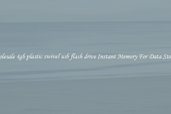 Wholesale 4gb plastic swivel usb flash drive Instant Memory For Data Storage