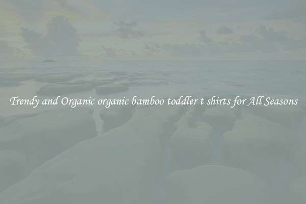 Trendy and Organic organic bamboo toddler t shirts for All Seasons